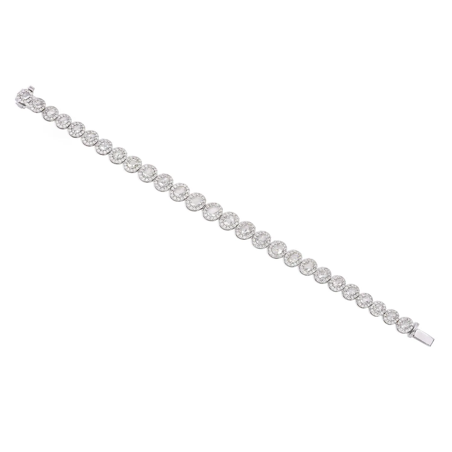 Aurelia Rose-Cut Diamond Bracelet, front view